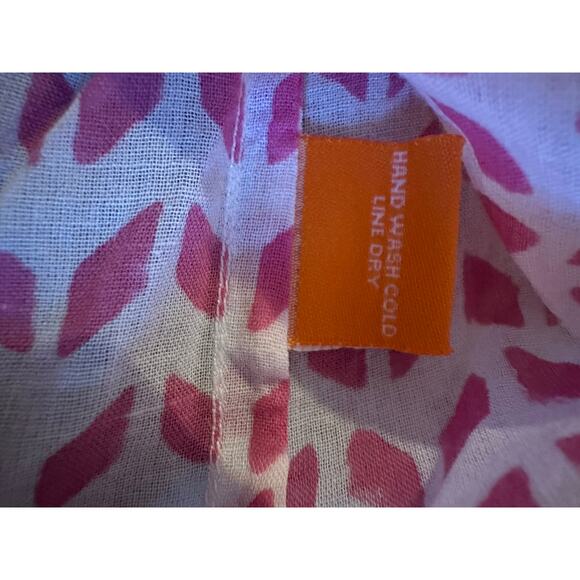 NWOT Oliphant 100% Cotton Block Print Top XL Boho Tunic Blouse ResortWear - Picture 11 of 11